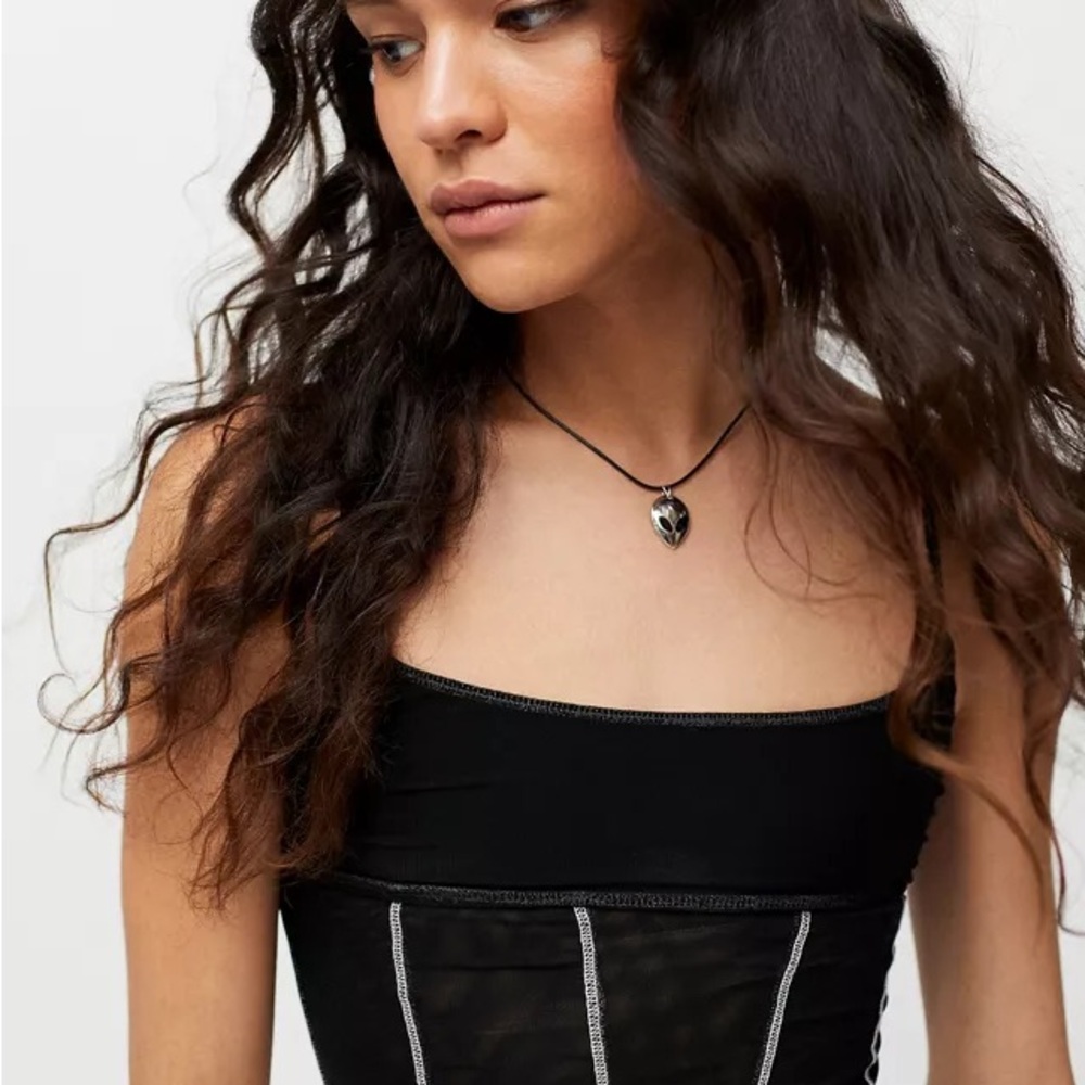Urban Outfitters Black Corset Tank